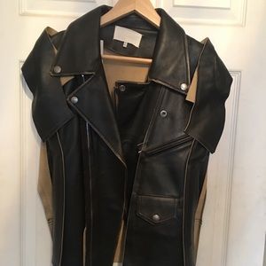 Margiela x HM deconstructed leather vest